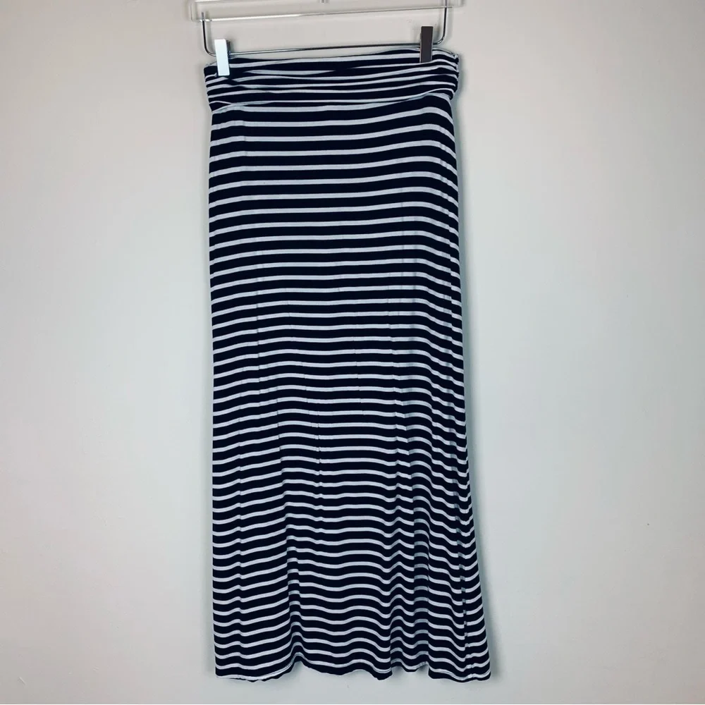 J. Crew Striped Modal, Spandex Maxi Skirt- Sz XS - Picture 3 of 10
